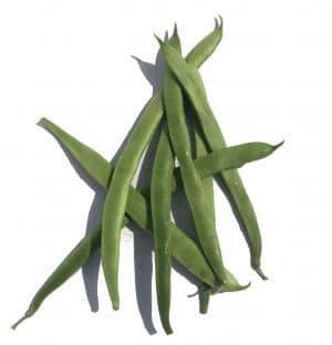 Selection of thin green runner beans