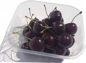 A punnet of cherries