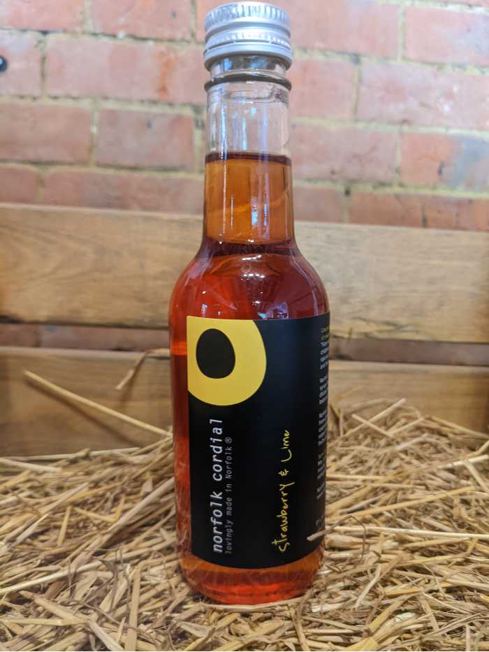 Strawberry & Lime Norfolk Cordial -250ml